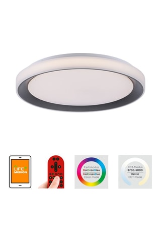 Ledplafondlamp Ls-Disc - Zwart