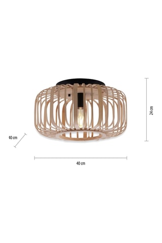 Plafondlamp Racoon - Houtimitatie
