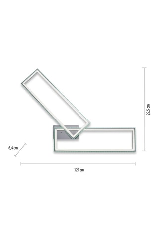 Ledplafondlamp Felix60 - Zilverkleurig