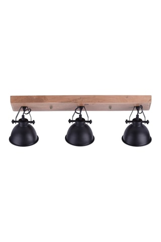 Mangohouten Plafondlamp Samia - Zwart