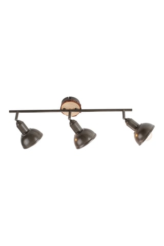 Plafondlamp Swamp - Zwart en Naturel