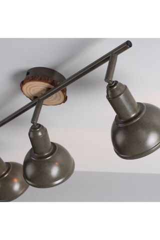 Plafondlamp Swamp - Zwart en Naturel