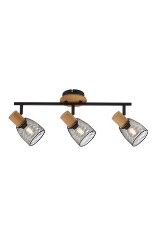 Plafondlamp Tamis - Zwart en Naturel