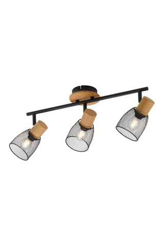 Plafondlamp Tamis - Zwart en Naturel