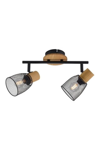 Wandlamp Tamis Zwart en Naturel