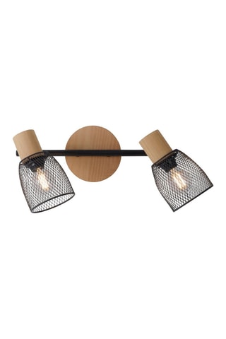 Wandlamp Tamis Zwart en Naturel