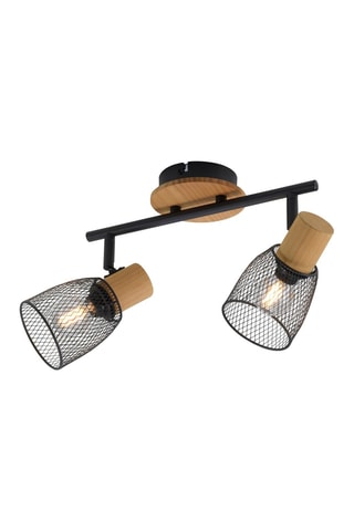 Wandlamp Tamis Zwart en Naturel