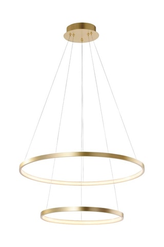 Ledhanglamp Circle Goudkleurig