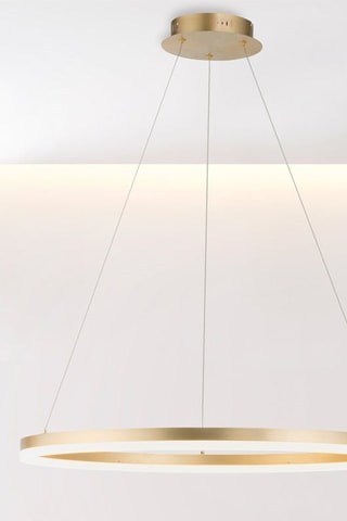 Ledhanglamp Titus 
Goudkleurig