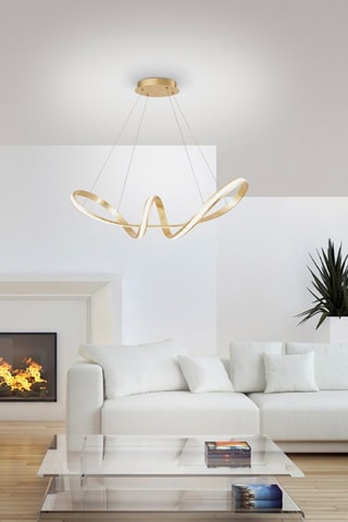 Ledhanglamp Melinda Goudkleurig