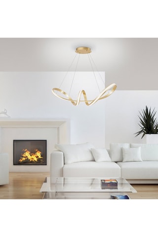 Ledhanglamp Melinda Goudkleurig