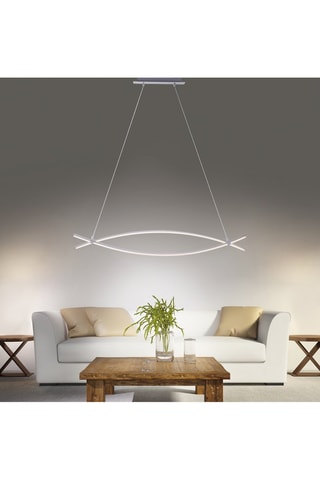 Ledhanglamp Maja Zilverkleurig