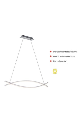 Ledhanglamp Maja Zilverkleurig