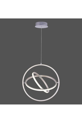 Ledhanglamp Jella Zilverkleurig