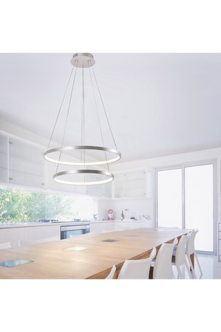 Ledhanglamp Circle - Zilverkleurig