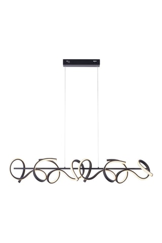 Ledkroonluchter Curls - Zwart