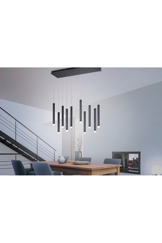 Ledkroonluchter Bruno - Zwart