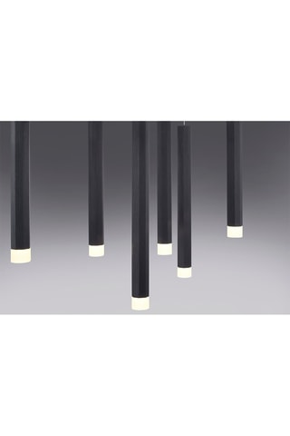 Ledkroonluchter Bruno - Zwart