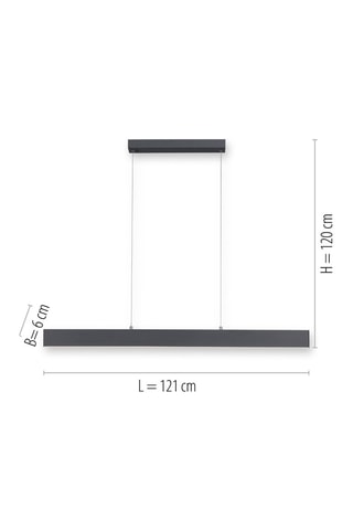 Ledkroonluchter Nila - Antraciet