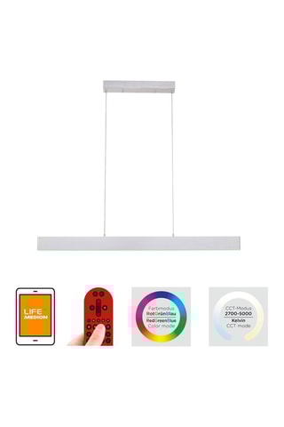 Ledkroonluchter Ls-Nila - Zilverkleurig