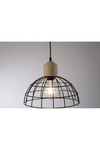 Hanglamp Taro  Zwart en Naturel