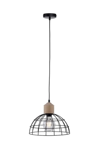 Hanglamp Taro  Zwart en Naturel