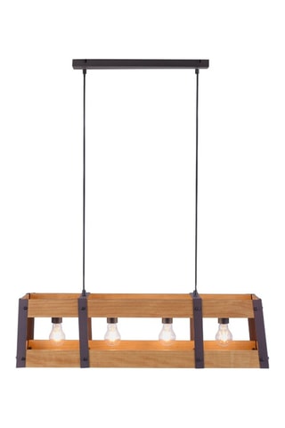 Hanglamp Crate Naturel en Zwart