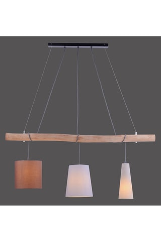 Hanglamp Damian Bruin en Beige