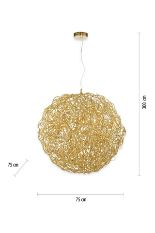 Kroonluchter Sarea - Goudkleurig