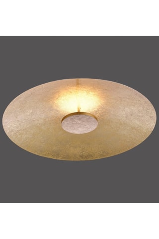 Ledplafondlamp Plate Goudkleurig
