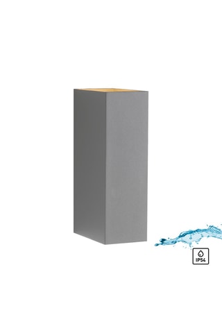 Ledwandlamp Block - Grijs - 2 x 2 W