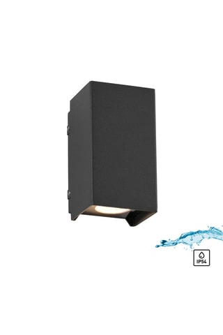 Ledwandlamp Block - Antraciet - 2 x 3 W