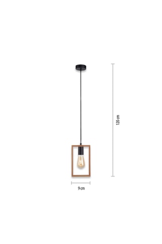 Hanglamp Franky - Zwart en Goudkleurig - 60 W