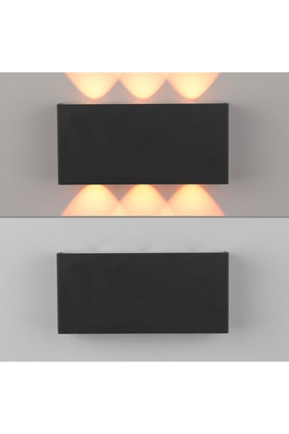 Ledwandlamp Ls-Carla - Antraciet - 6 x 1,75 W