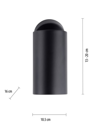 Ledplafondlamp Pure Technik - Zwart - 18 W