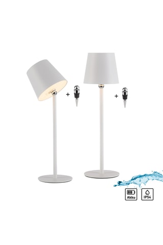 2 Ledtafellampen Boteria - Wit - 2,5 W