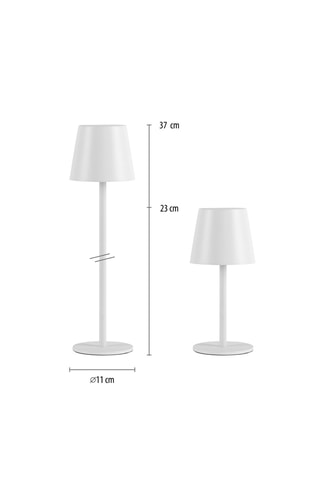 2 Ledtafellampen Boteria - Wit - 2,5 W