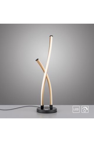 Ledtafellamp Polina - Zwart - 2 x 13,9 W