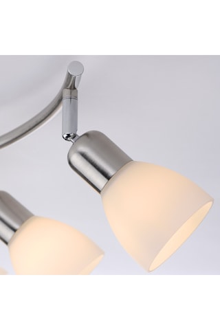 Wandlamp en Ledplafondlamp Karo - Zilverkleurig - 2 x 40 W