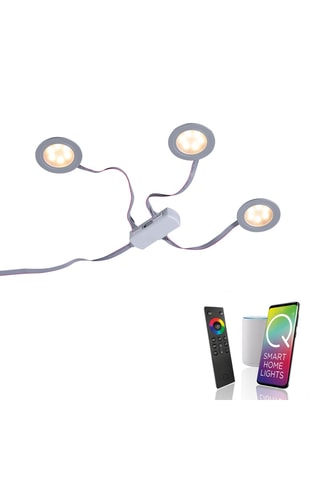 Ledplafondlamp Q-Elli - Wit - 3 x 3,4 W