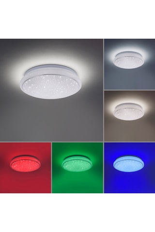 Ledplafondlamp connecté Jupi - Wit - 14 W