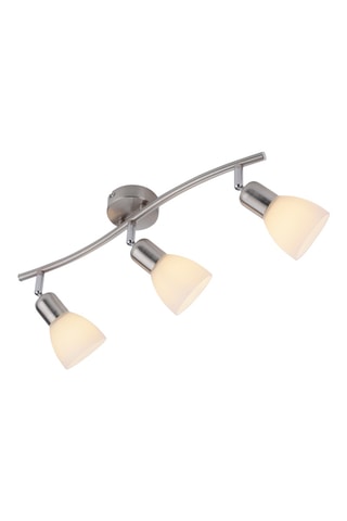 Wandlamp en Ledplafondlamp Karo - Zilverkleurig - 3 x 40 W
