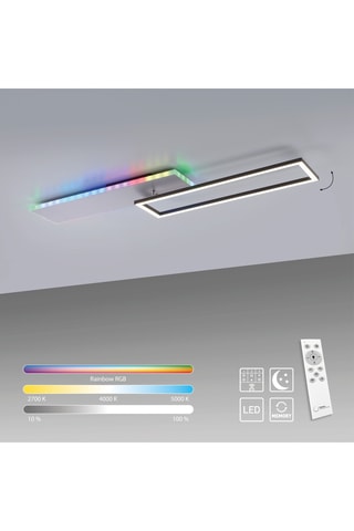 Ledplafondlamp Renda - Zwart en Grijs - 25/5 W