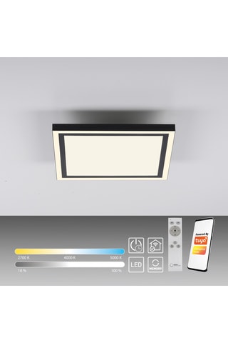 Ledplafondlamp connecté Edging-Smart - Zwart - 32 W