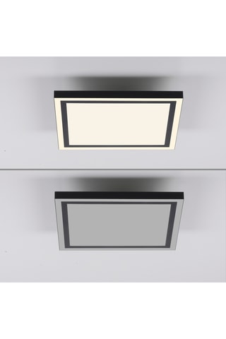 Ledplafondlamp connecté Edging-Smart - Zwart - 32 W