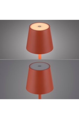 2 Ledtafellampen Buria - Koraalrood - 2,5 W