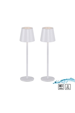 2 Ledtafellampen Buria - Wit - 2,5 W