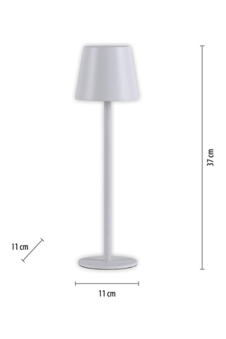 2 Ledtafellampen Buria - Wit - 2,5 W