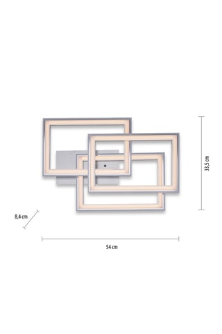Ledplafondlamp Felix60 - Zilverkleurig - 35/5 W