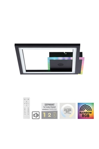 Ledplafondlamp Musika - Zwart - 16/5 W